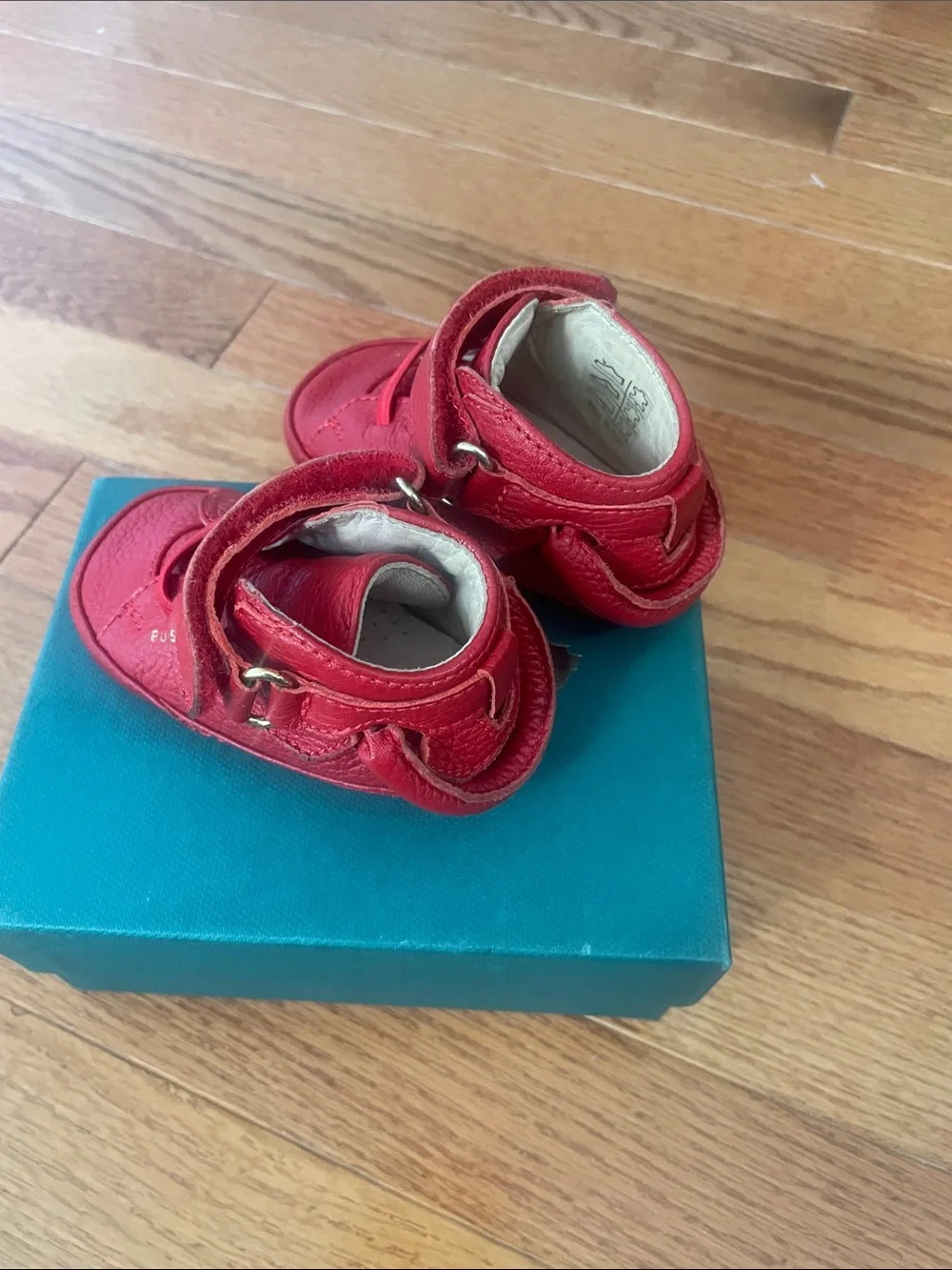 Buscemi Red Leather Baby Walker Shoes